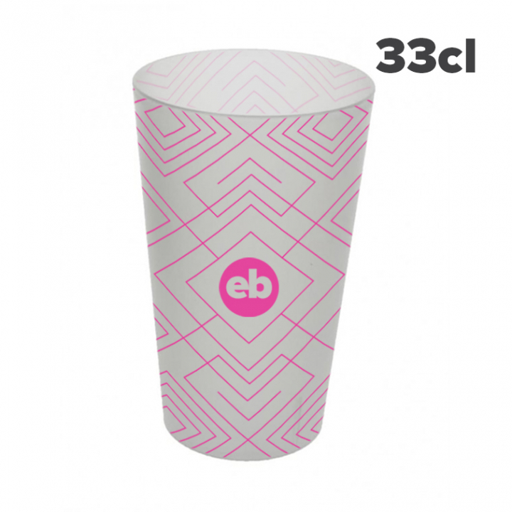 33cl cups 1 color printing