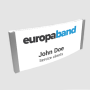 Curved Model A Magnetic Name Badge 78x32 mm