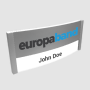 Curved Model B Magnetic Name Badge 78x32 mm