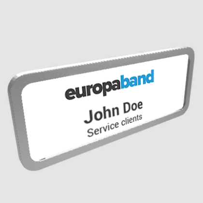 Magnetic Name Badge 81x33 mm Flat Model A
