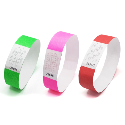 Plain Tyvek wristbands