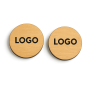 Single-Colour Printed Wooden Token (Double-Sided)