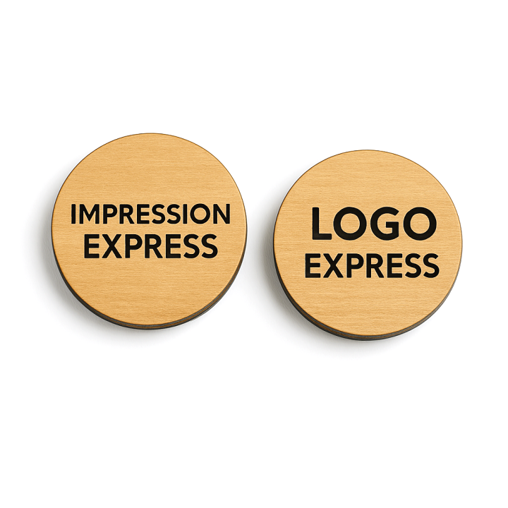 Express Single-Sided Printed Wooden Token