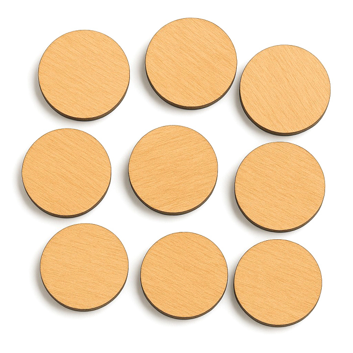 Blank Wooden Tokens