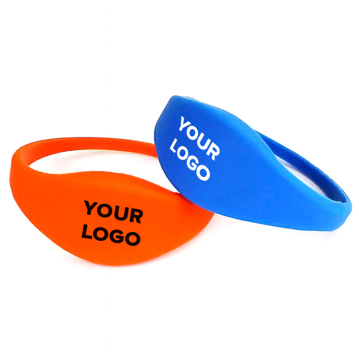 RFID oblate face Silicone wristbands