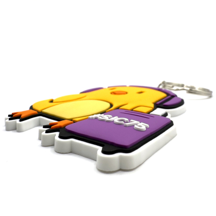 2D Embossed PVC Keychain