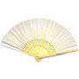 Personalised Paper Hand Fan with Bamboo Handle