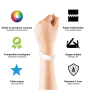Personalised Tyvek Wristbands with White Print