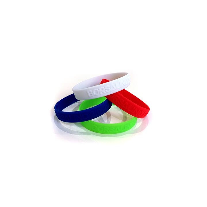 embossed silicone bracelet