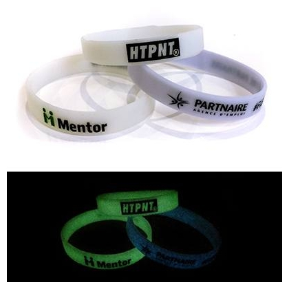 phosphorescent silicone bracelet