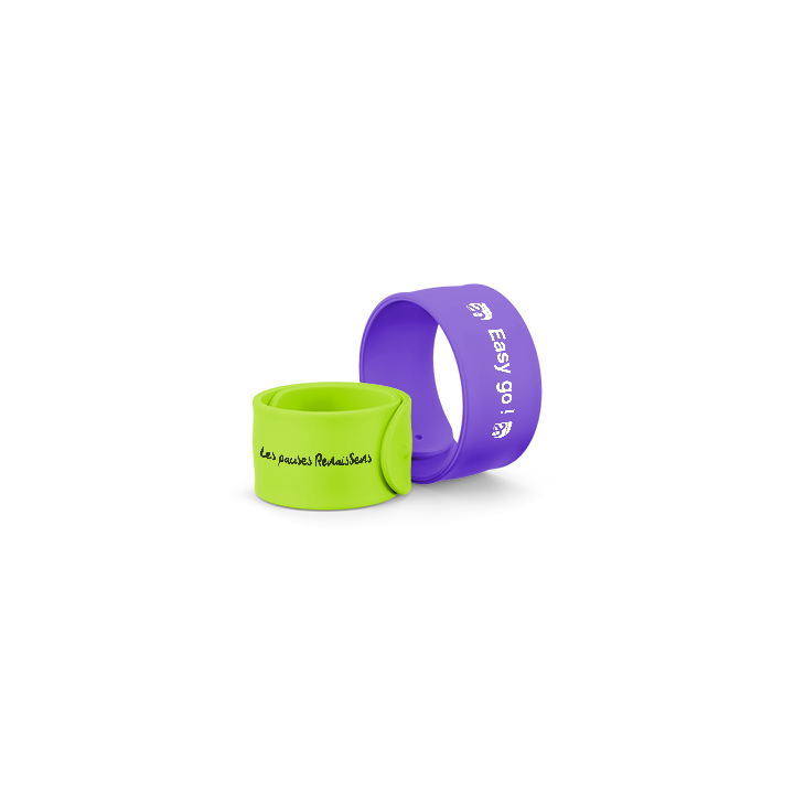 silicone slap bracelet