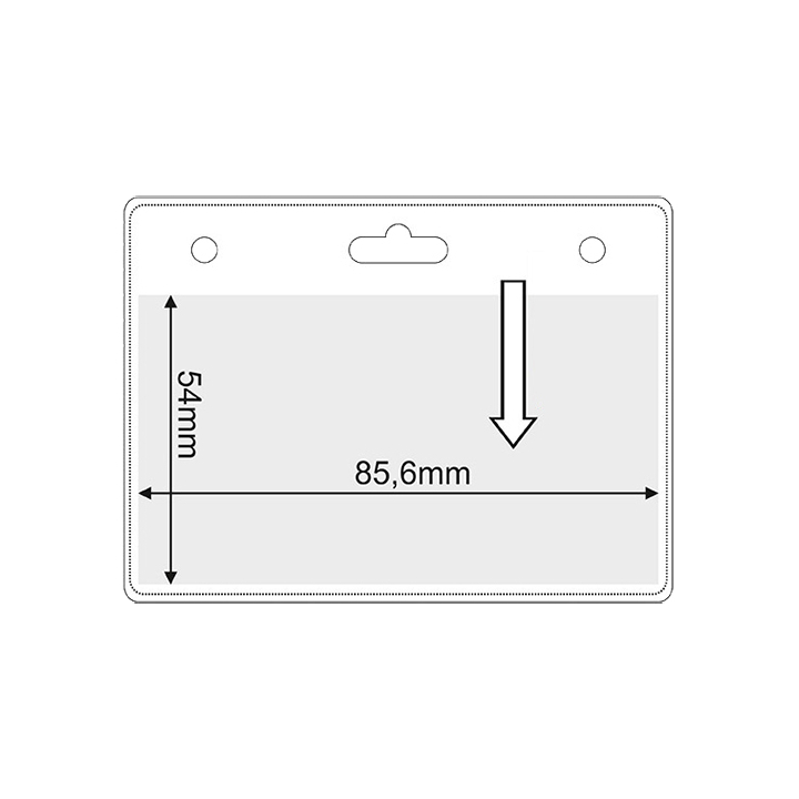 horizontal soft card holder