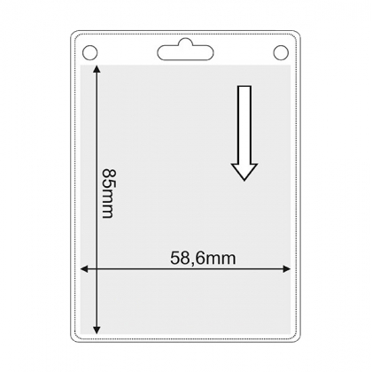 vertical soft card holder