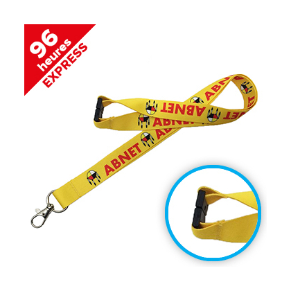 Express full color print lanyards + safety break away